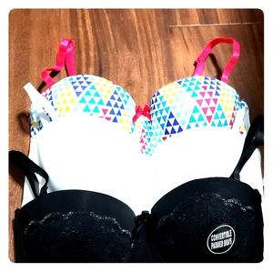 NWT 34C demi cut bra(x3)